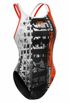 Mad Wave Kadın Mayo antichlor Crossback PBT H7, Si