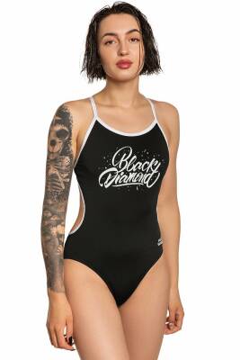 Mad Wave Kadın Mayo antichlor Flare PBT H4, Siyah - 2