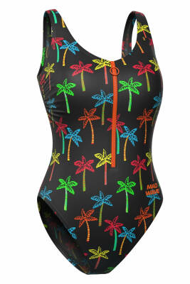 Mad Wave Kadın Mayo Siena Anti-chlor K9, Siyah