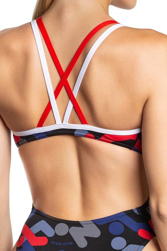 Mad Wave Kadın Yüzücü Mayosu Crossback I5 - 4