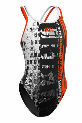 Mad Wave Kız Çocuk Mayo antichlor Crossback junior