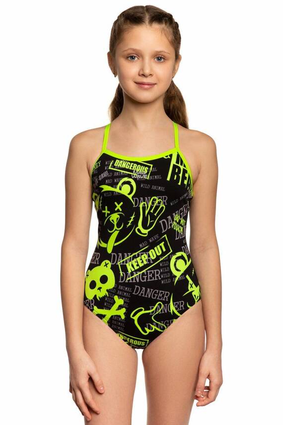 Mad Wave Kız Çocuk Mayo antichlor Nera Junior PBT - 2