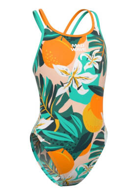 Mad Wave Kız Çocuk Mayo Crossback junior Anti-chlo