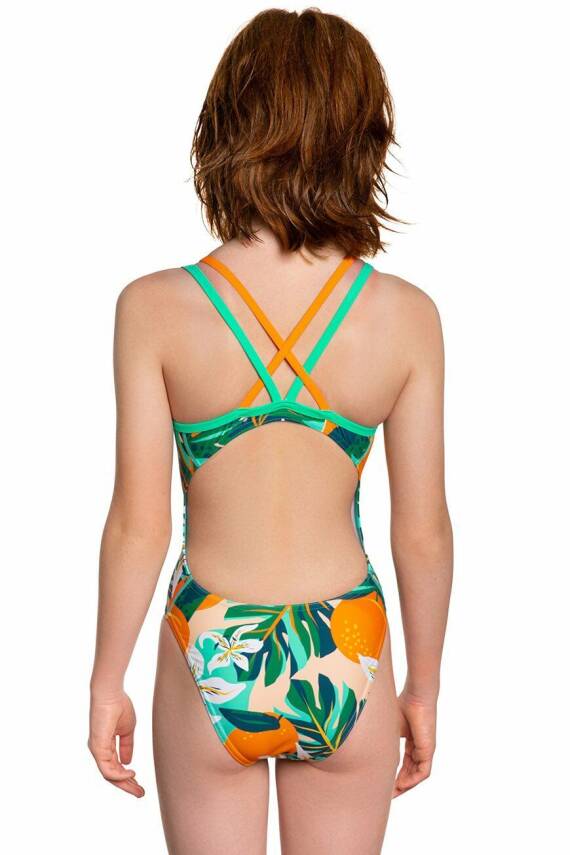 Mad Wave Kız Çocuk Mayo Crossback junior Anti-chlo - 3