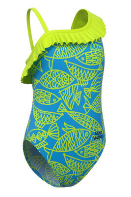 Mad Wave Kız Çocuk Mayosu Daisy P3, Mavi