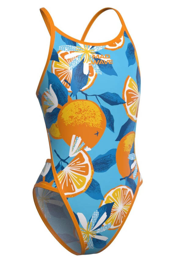 Mad Wave Kız Çocuk Mayosu Portakal - 1