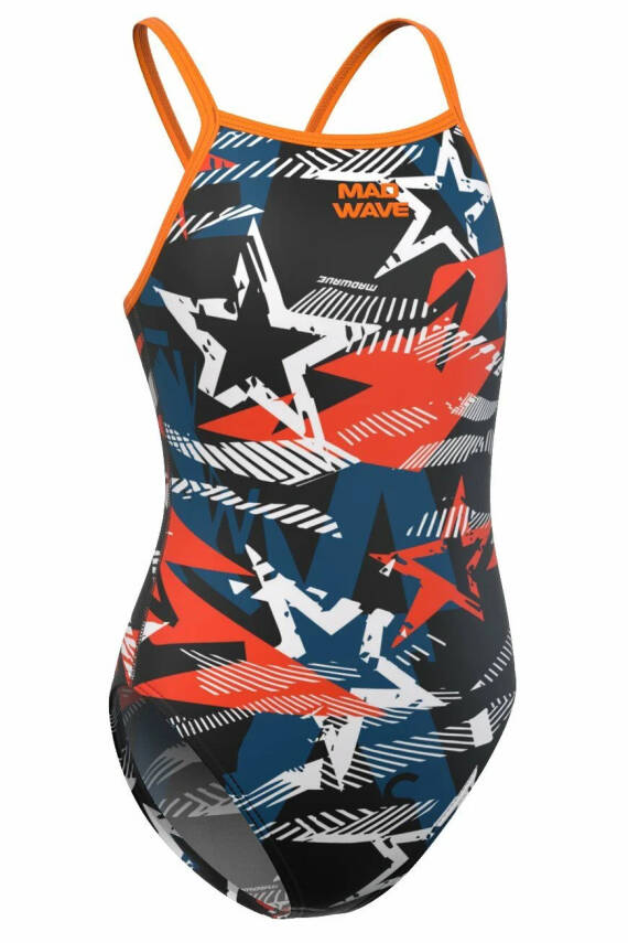 Mad Wave Kız Çocuk Mayosu Yıldızlı - 1